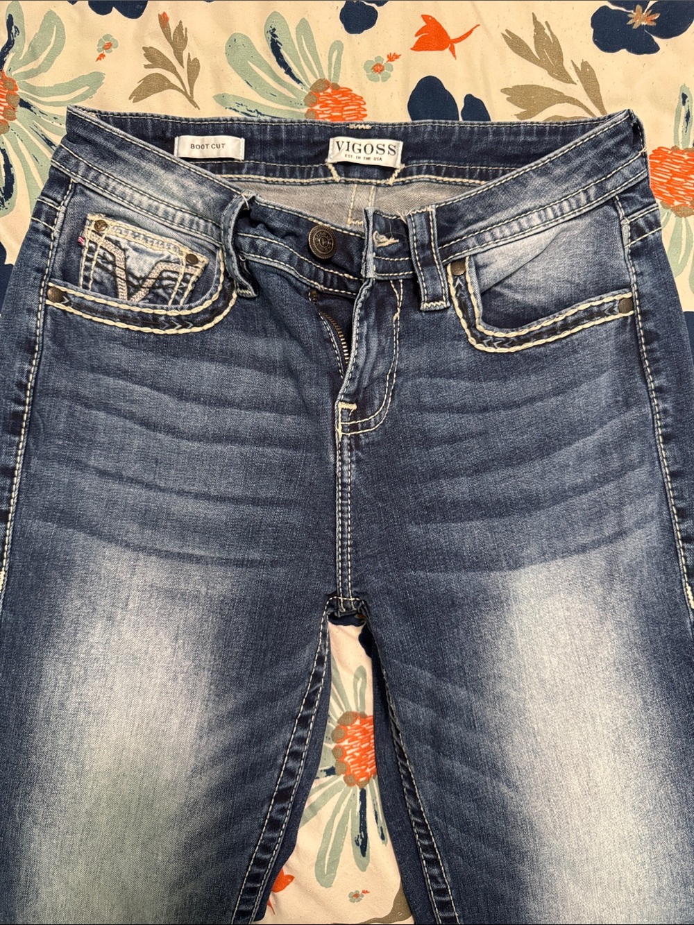 Vigoss Women’s Blue Boot Cut Jeans